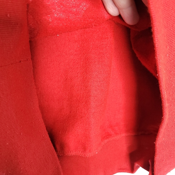 MICHEL NICOLE Vintage Women's Fleece Lined Christmas Sweatshirt Size 18 - Picture 11 of 14